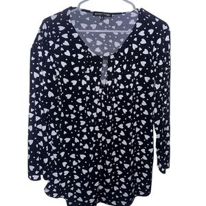 Always Indigo Heart Print
